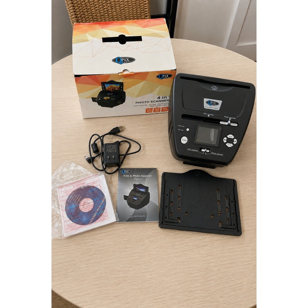 QPIX PS970H 4 in 1 Photo Slide Negative Scanner 8.1MP Digital Converter Box